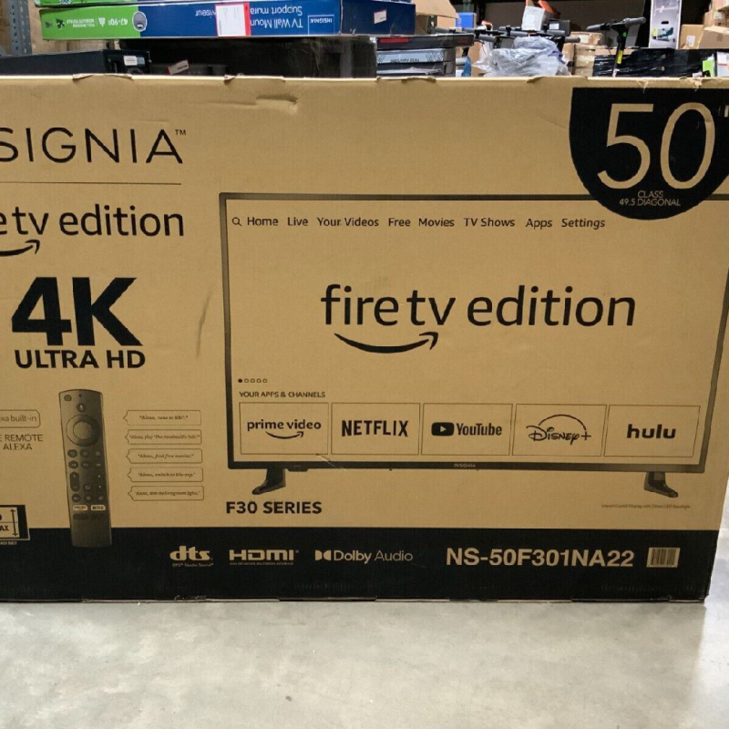 Insignia ‎NS50F301NA22 50" LED 4K UHD Smart TV Black 二手價錢及狀況 Price