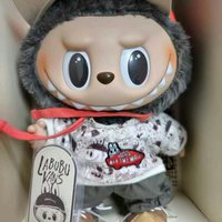 Labubu拉布布&amp;Vans聯名限量款搪膠毛絨公仔大娃 正品