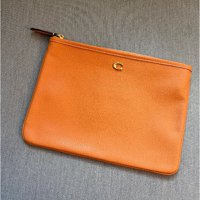 全新 brand new Coach 橙色 駝色 orange camel 手提包 文件袋 工作袋
